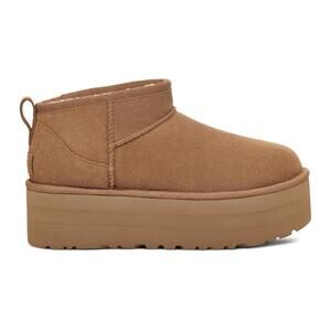 NEW UGG women's classic ultra mini platform boot in chestnut